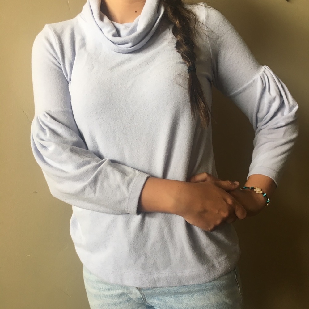 light lavender turtle neck